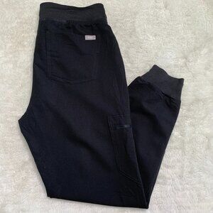 Figs Women's Black Technical Collection Cuffed Pants Size Small